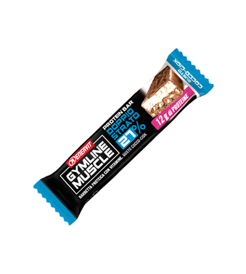 ENERVIT GYMLINE MUSCLE PROTEIN BAR 27% DOPPIO STRATO COCCO-CIOK - Cocco-Ciok