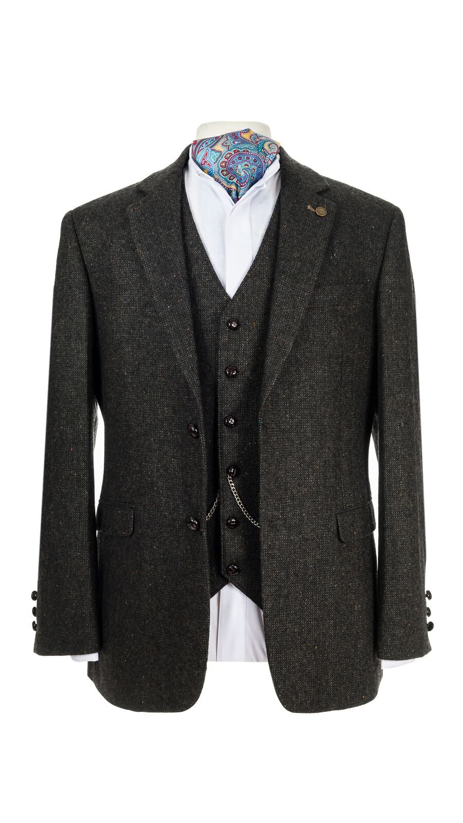 Oscar Wilde Brown Hopsack Tweed jacket.