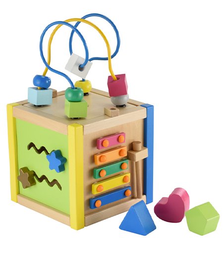 ELC Wooden Small Activity Cube