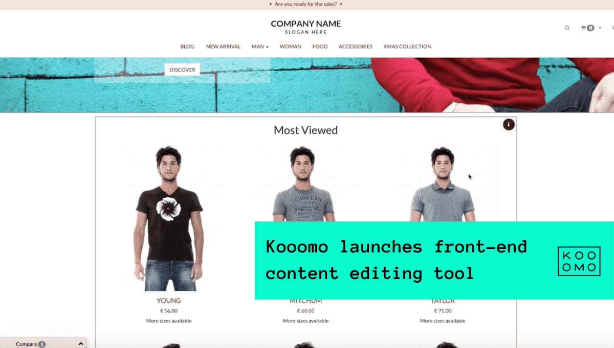 Kooomo launches front-end website editing tool