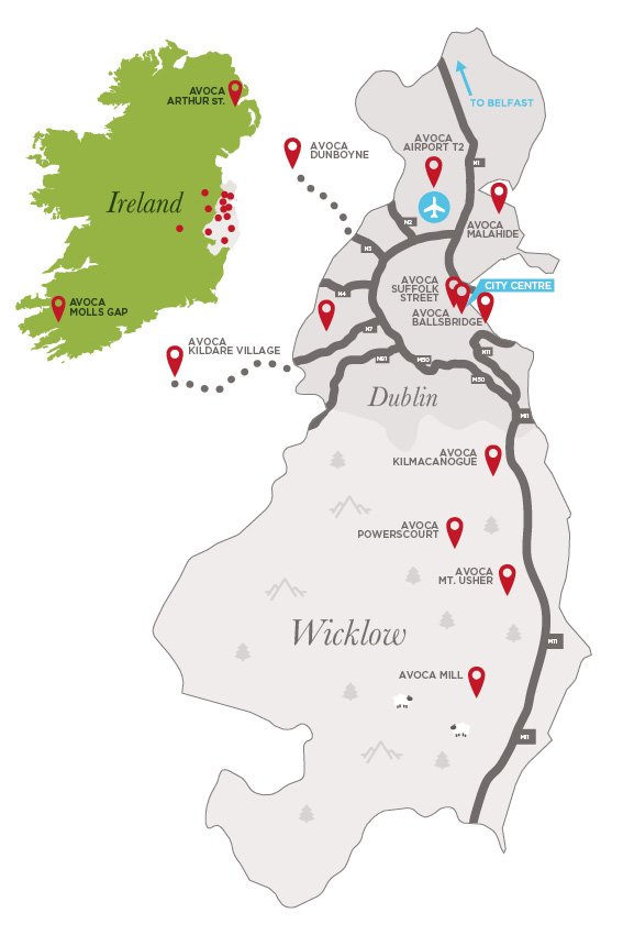 Avoca Locations All Across Ireland