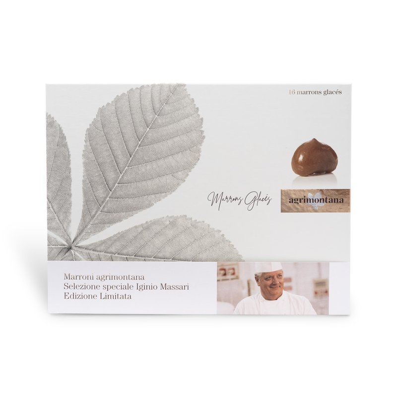 Marrons glacés Iginio Massari - foil wrapped glazed chestnuts