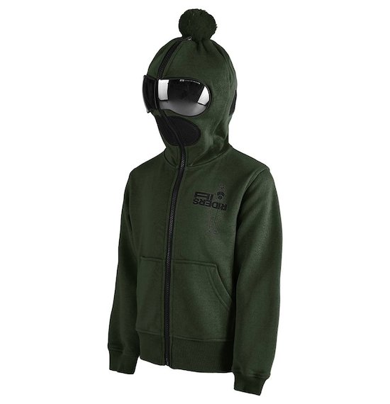 felpa cappuccio chiusura totale