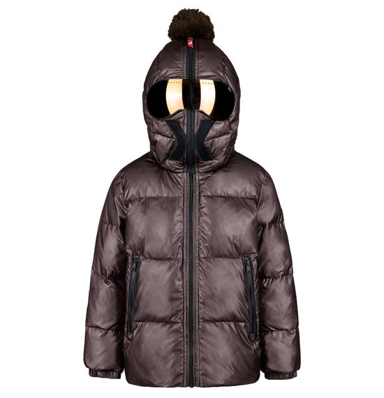 Unisex Down Jacket in Nylon with Mesh