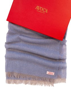 Cashmere Scarf in Denim