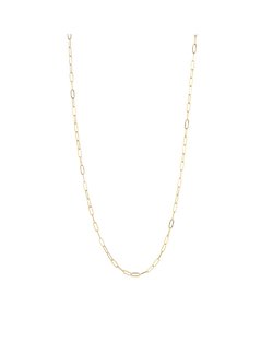 14kt Gold Filled Paperclip Necklace - 36
