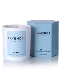 Lavender & Mandarin Scented Soy Candle