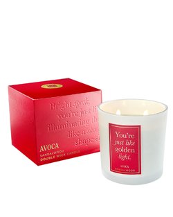 Sandalwood Scented Double Wick Candle