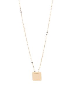 9kt Gold Solid Square Pendant