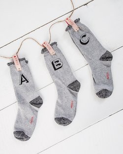 Alphabet Ankle Socks
