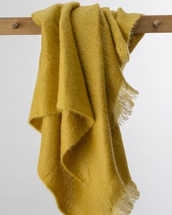 Amber Mohair Throw