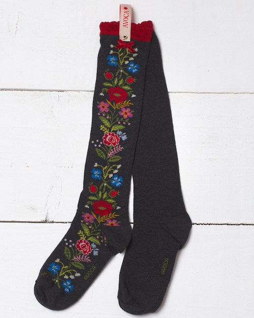 Floral Rosa Knee Sock