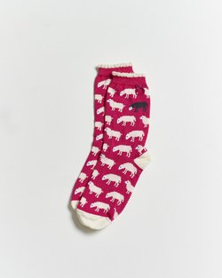 Sheep On Pink Ankle Socks
