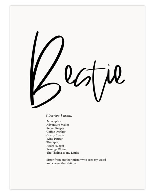 Bestie - A4 Print