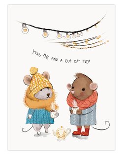 You, Me And A Cup Of Tea - A4 Print