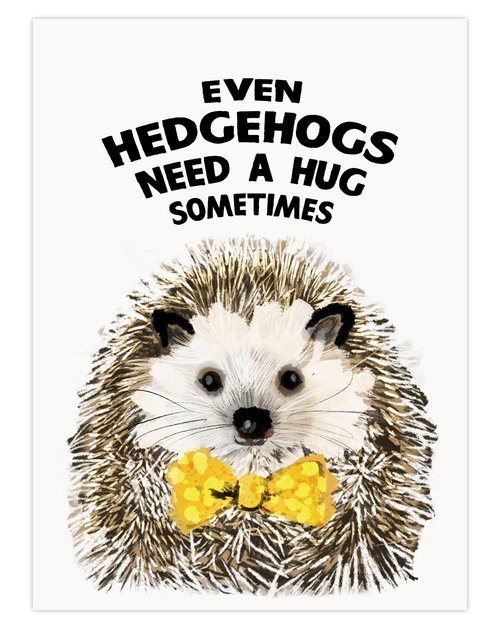 Hedge Hug - A4 Print