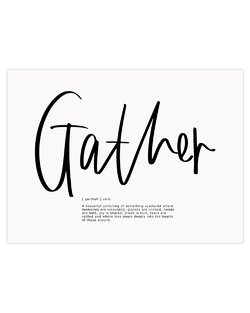 Gather - A4 Print