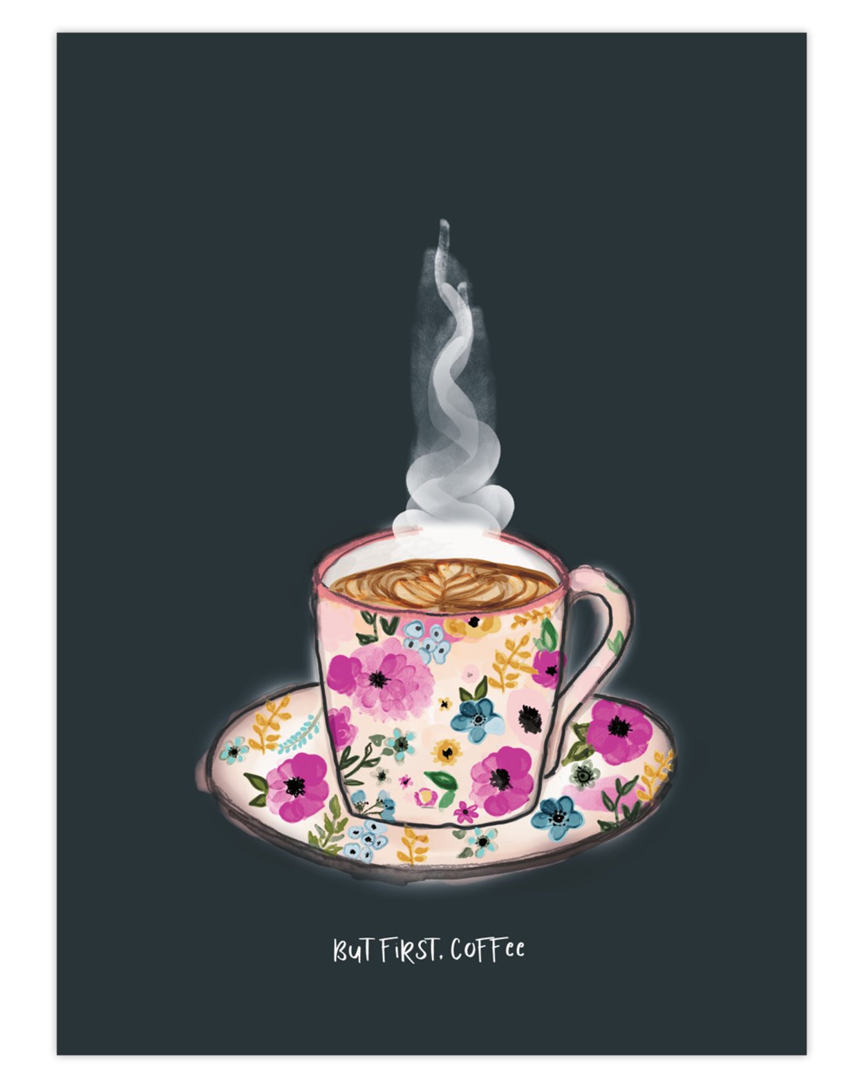 But First, Coffee - A4 Print