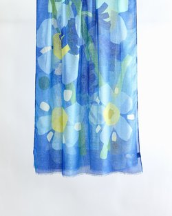 Forget-Me-Not & Bluebell Silk Modal Scarf