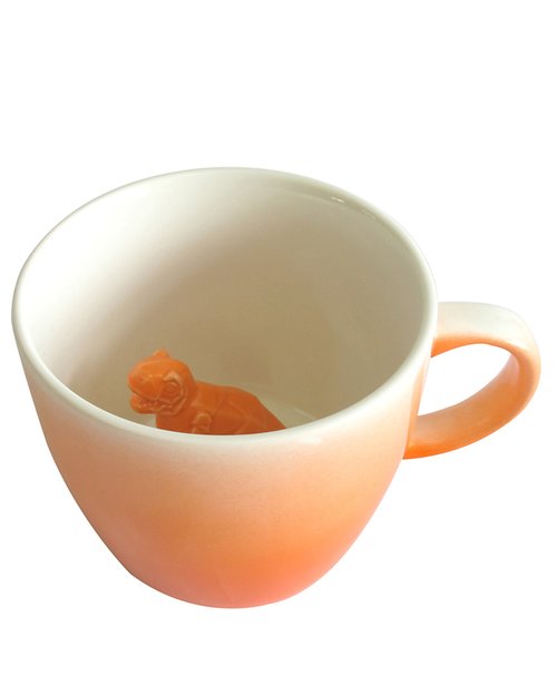 Orange Dinosaur Cup