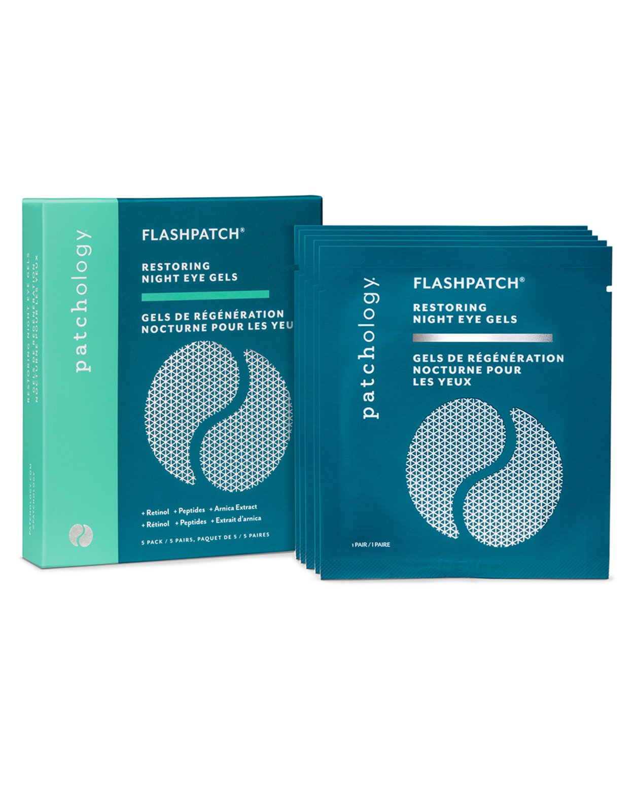 FlashPatch Restoring Night Eye Gels - Five Pairs