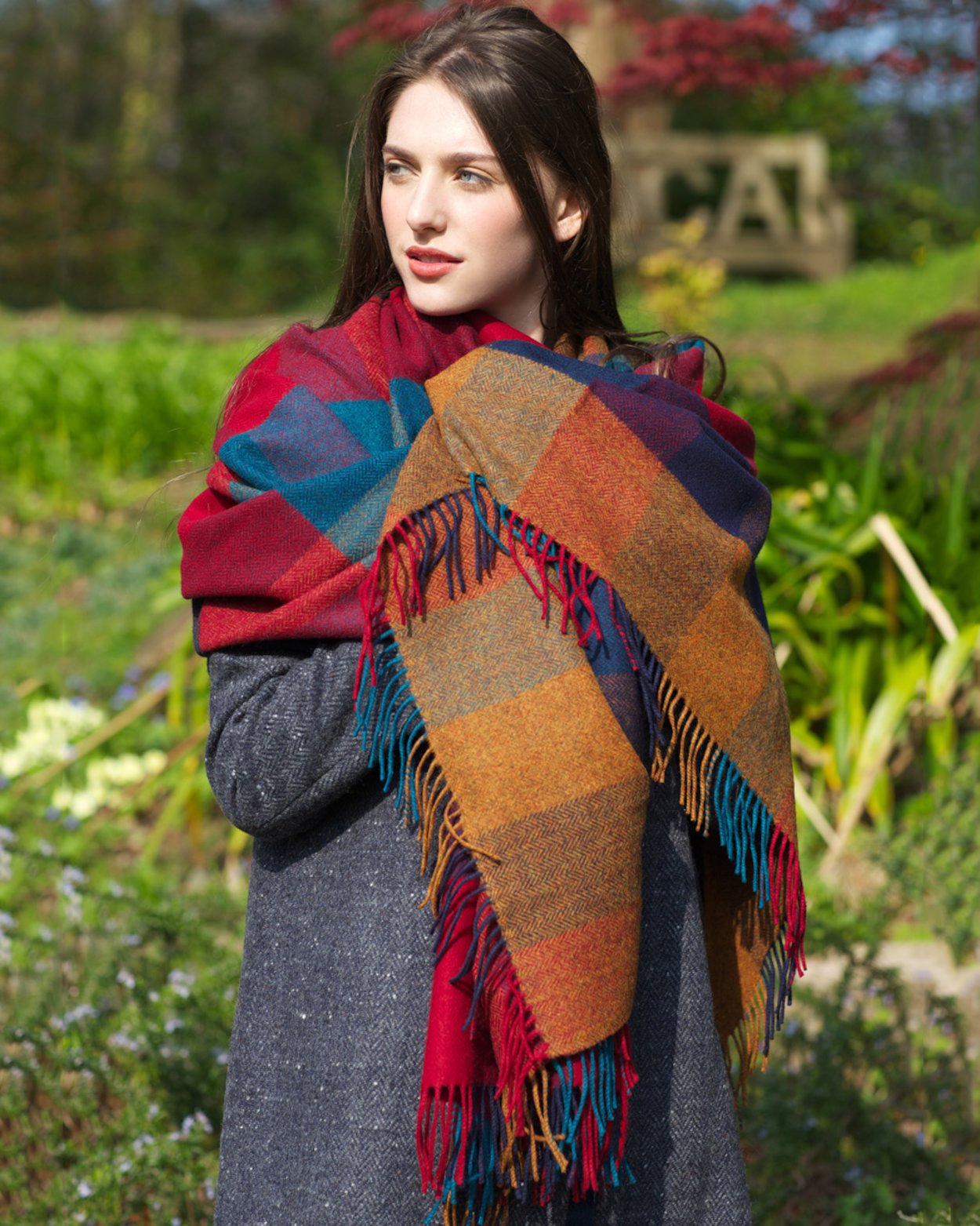 100% Pure Wool Throw by Avoca Design: Mahon Made in Ireland 