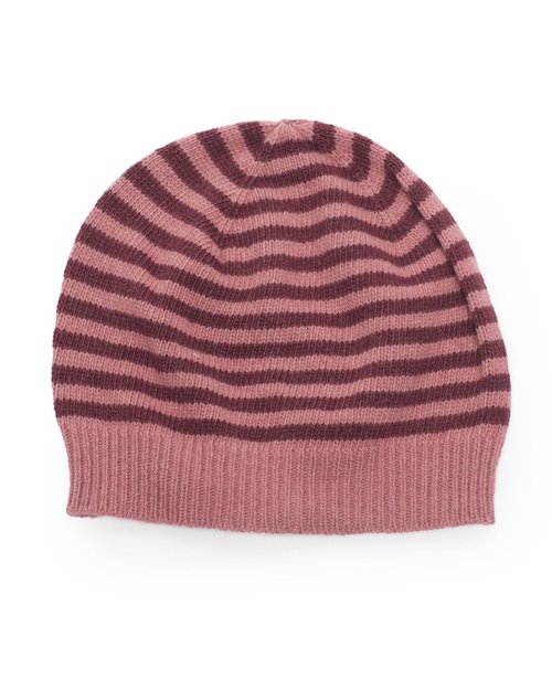 Lovely Stripe Hat in Pink & Plum