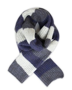 Prince Cosy Stripe Scarf in Blue