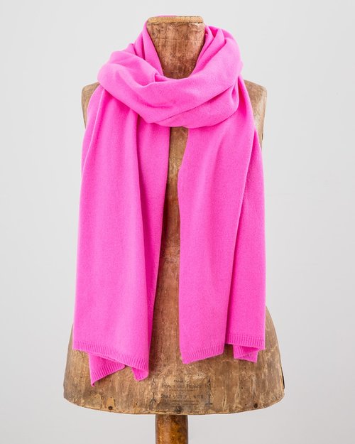 Neon Wrap Scarf in Neon Pink