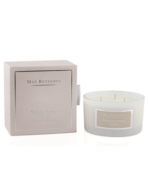 French Linen Water 3 Wick Candle
