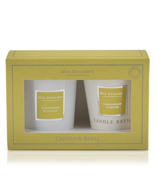 Lemongrass & Ginger Candle & Candle Refill Set