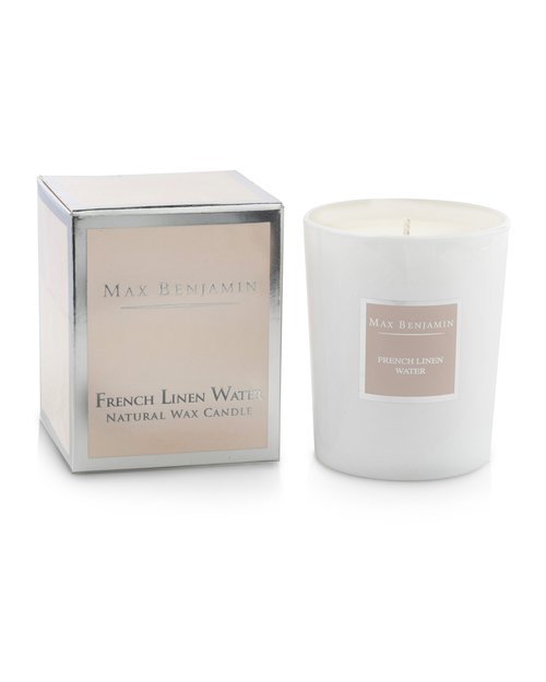 French Linen Water Natural Wax Candle