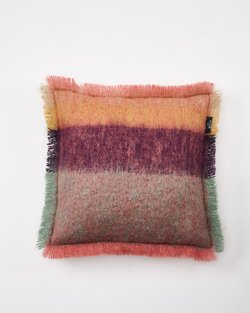 Fuchsia Contemporary Mohair Cushion