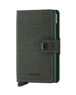 Twist Leather Mini Wallet - Green
