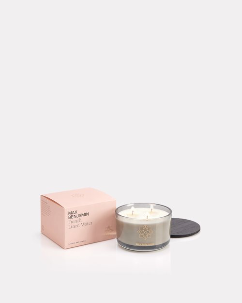 French Linen Water 3 Wick Candle