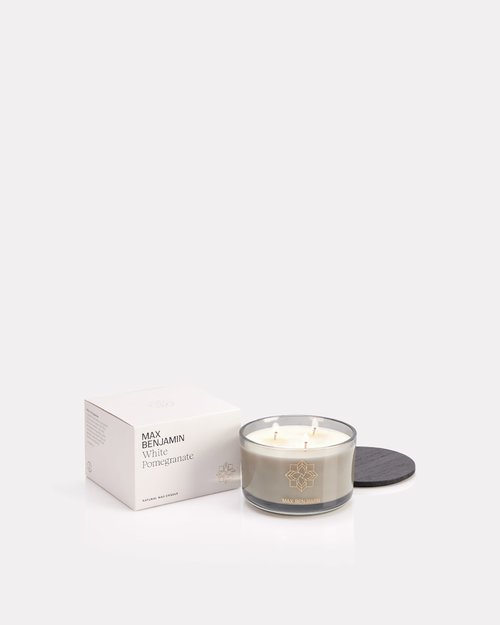 White Pomegranate 3 Wick Candle