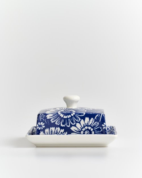 Navy Amalfi Butter Dish
