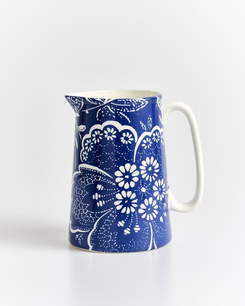 One Pint Navy Amalfi Jug