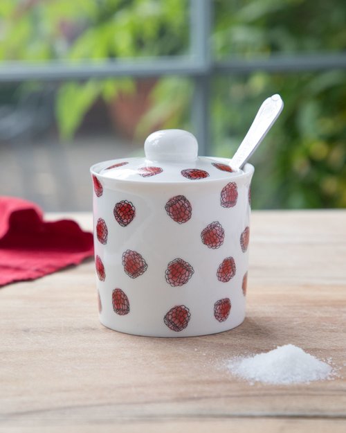 Raspberry Jam & Sugar Pot