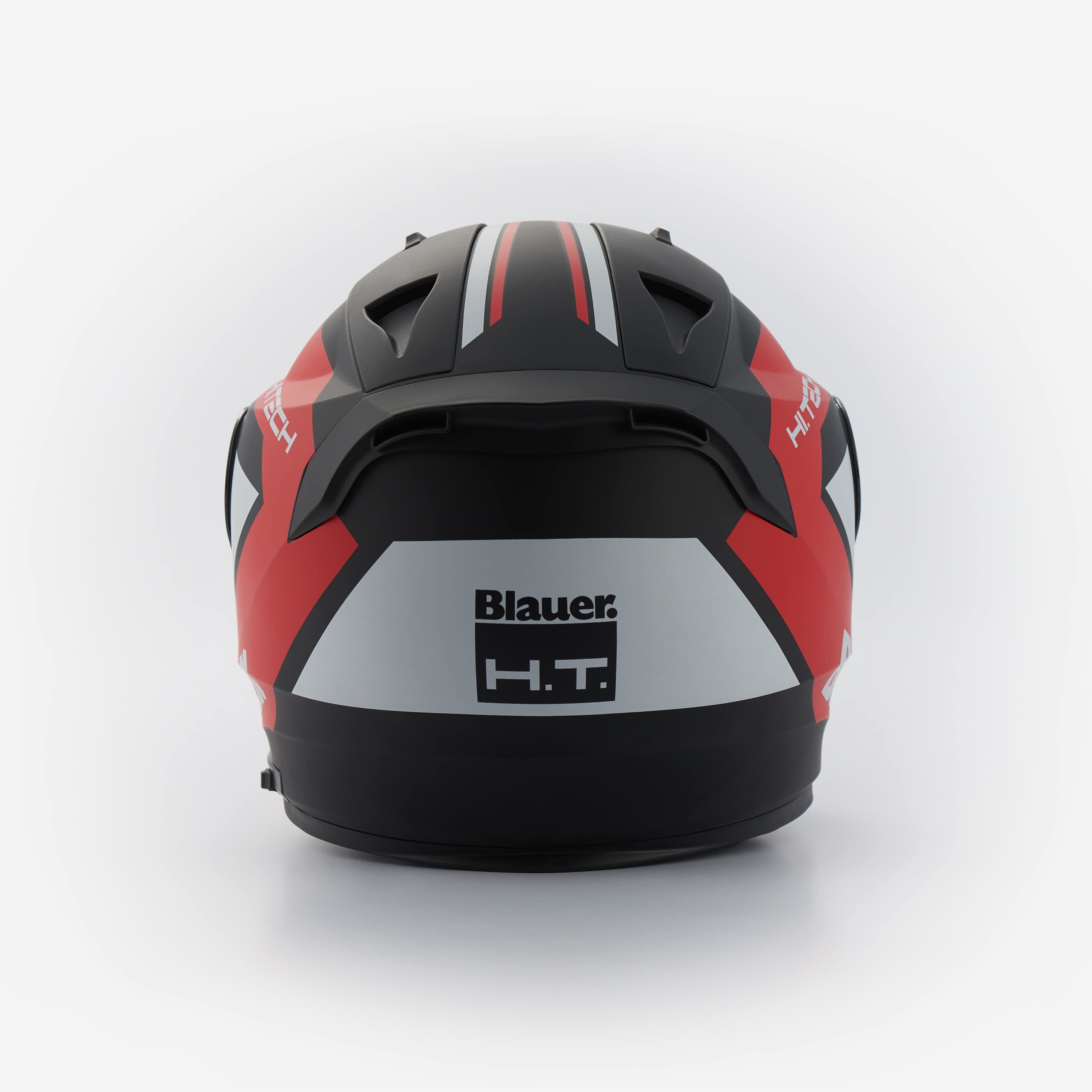 Casco Blauer Real Graphic B Nero Opaco Bianco