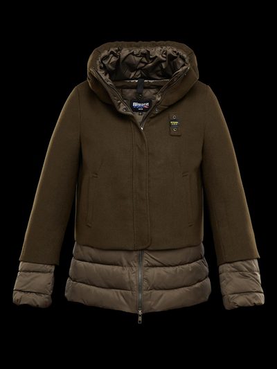 NYLON WOOL DOWN JACKET_
