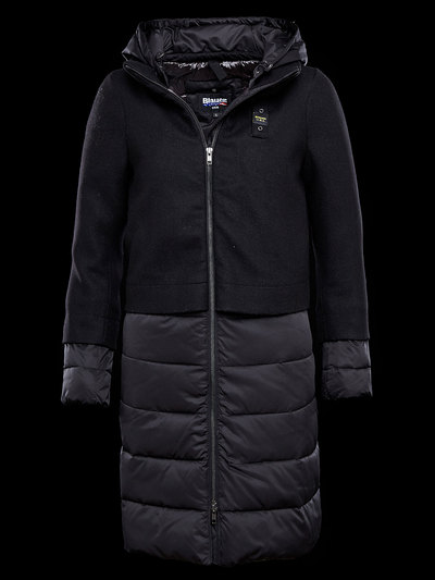 TRENCA LARGA DE LANA Y NAILON_