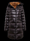 Blauer - PARKA LARGA DE NAILON BRILLANTE - Black Inside Squirrel - Blauer