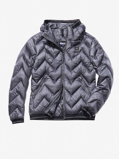 Grey Zig Zag Quilted Jacket main image 0