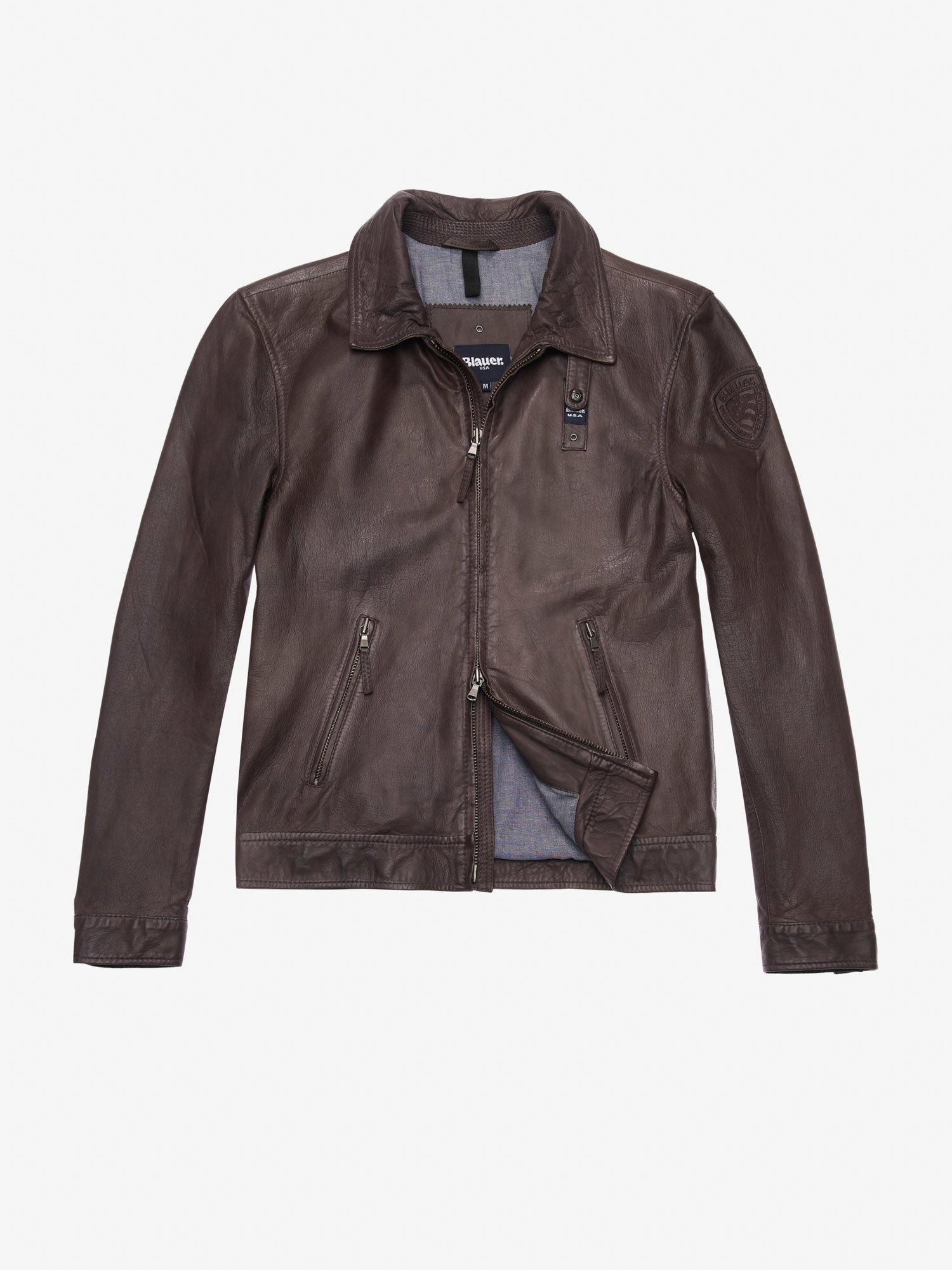 Leather Jackets For Men Padded Stylish Blauer Usa