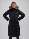 Blauer - JOYCE NYLON AND TASLAN LONG DOWN JACKET - Black - Blauer