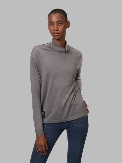 PULL COL MONTANT LYOCELL - Blauer