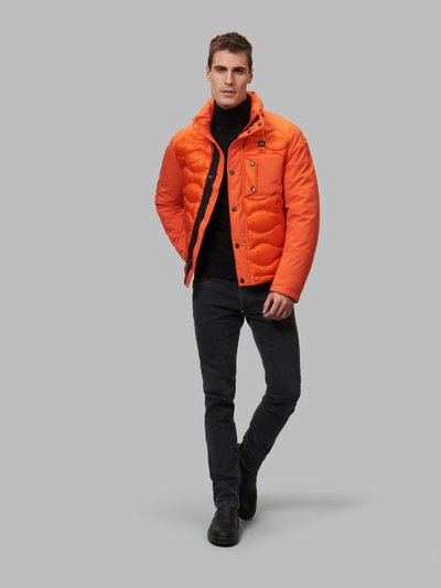 orange down jacket mens