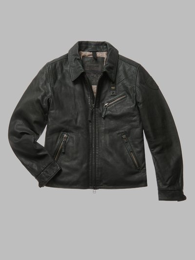 rrl indigo leather jacket