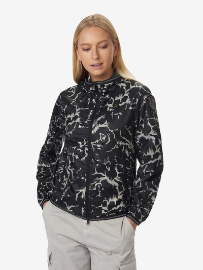 GINA WINDBREAKER WITH FLORAL PATTERN - Blauer